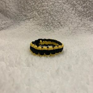 Handmade Black and Gold Paracord Bracelet